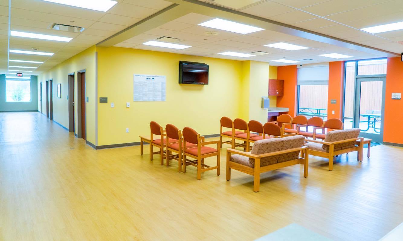 Main patient area, where patients await mental health treatment