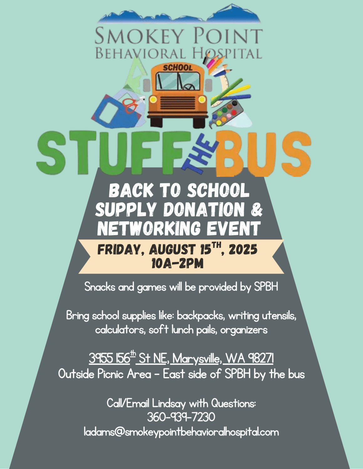 Stuff the Bus flyer